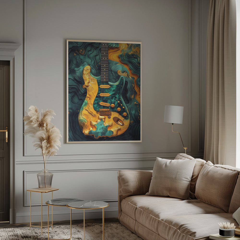 Music Guitar 1 Canvas Print-5