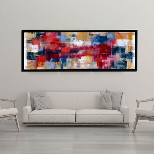Burgoyne Abstract brushwork weaving-Large Canvas Wall art- Fine Art- RGB varnish-1