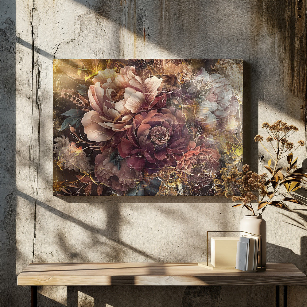 Wall art Flower Floral Art Illustration Wallart 096-4