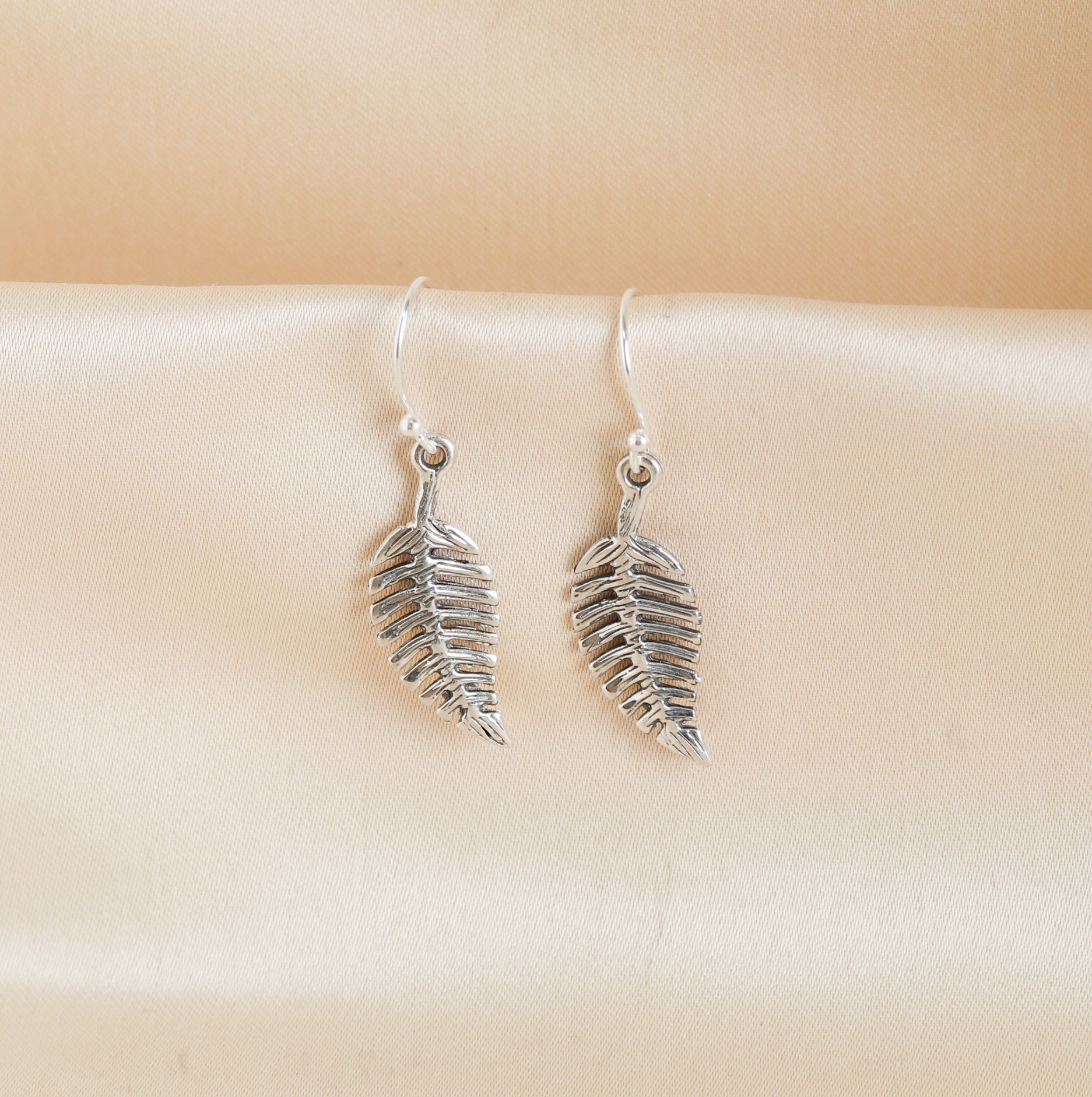 Leaf Hook Earrings-0