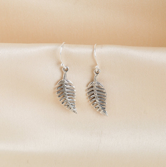 Leaf Hook Earrings-0