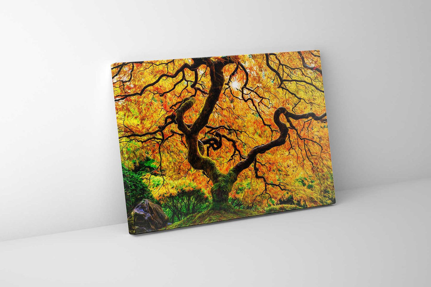 Canvas Print-Orange Tree-Nature Artwork-1