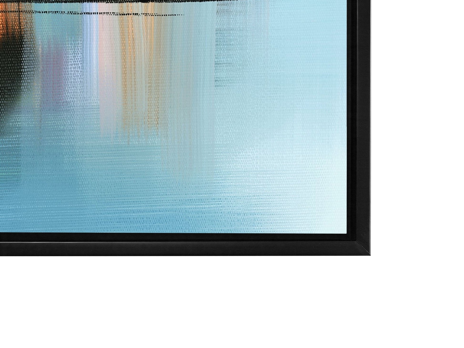 Wall Art-Hues of Blue Abstract- Fine Art Canvas - RGB varnish #4836-105-4