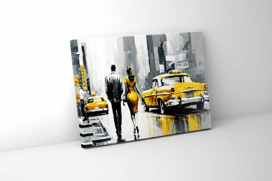Wall Art-Vintage New York Scene-Canvas Print-0
