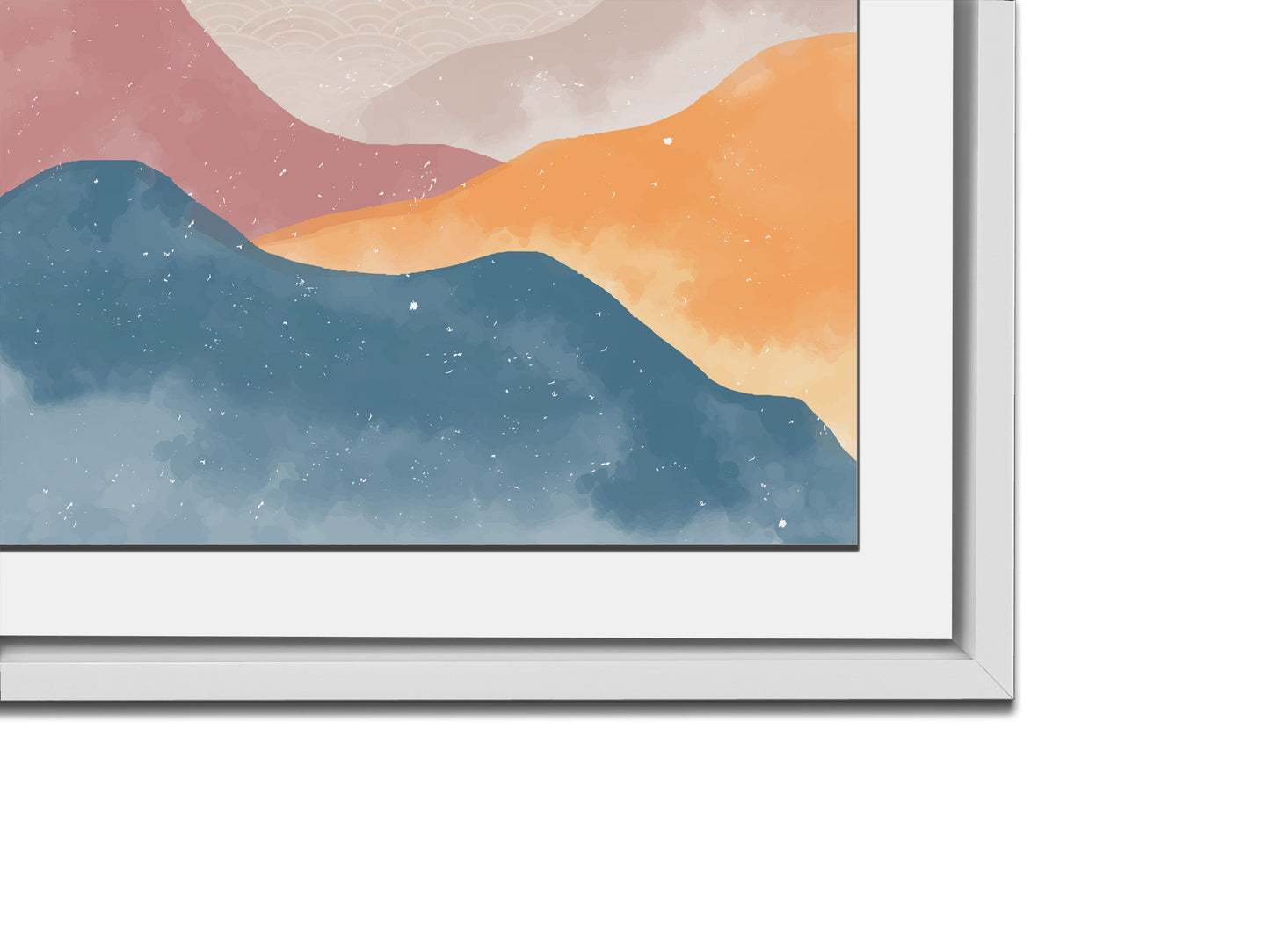 4 Scene Landscape Canvas - Abstract minimalism art- Large Wall Decor-RGB varnish-4