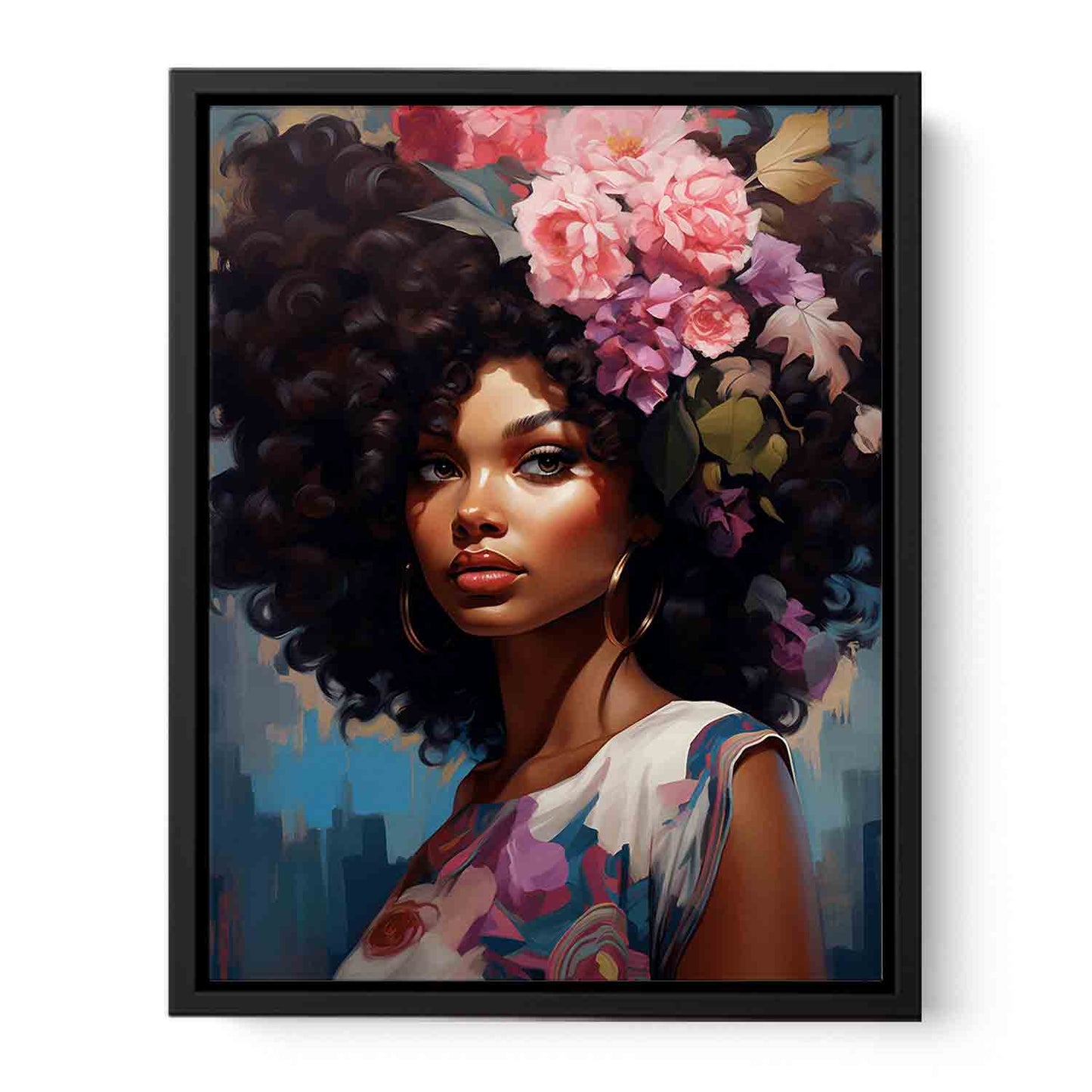 Girl Modern Art Canvas Art Print-4