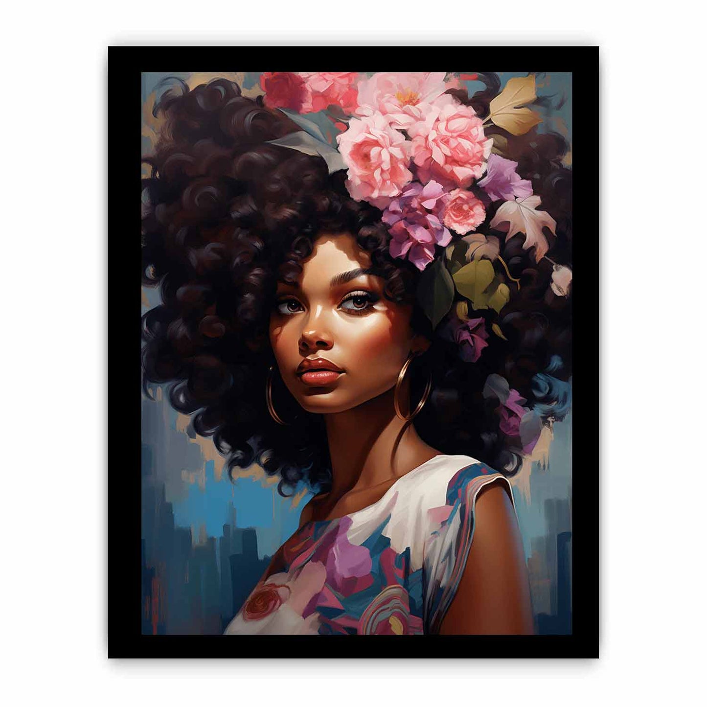 Girl Modern Art Canvas Art Print-7