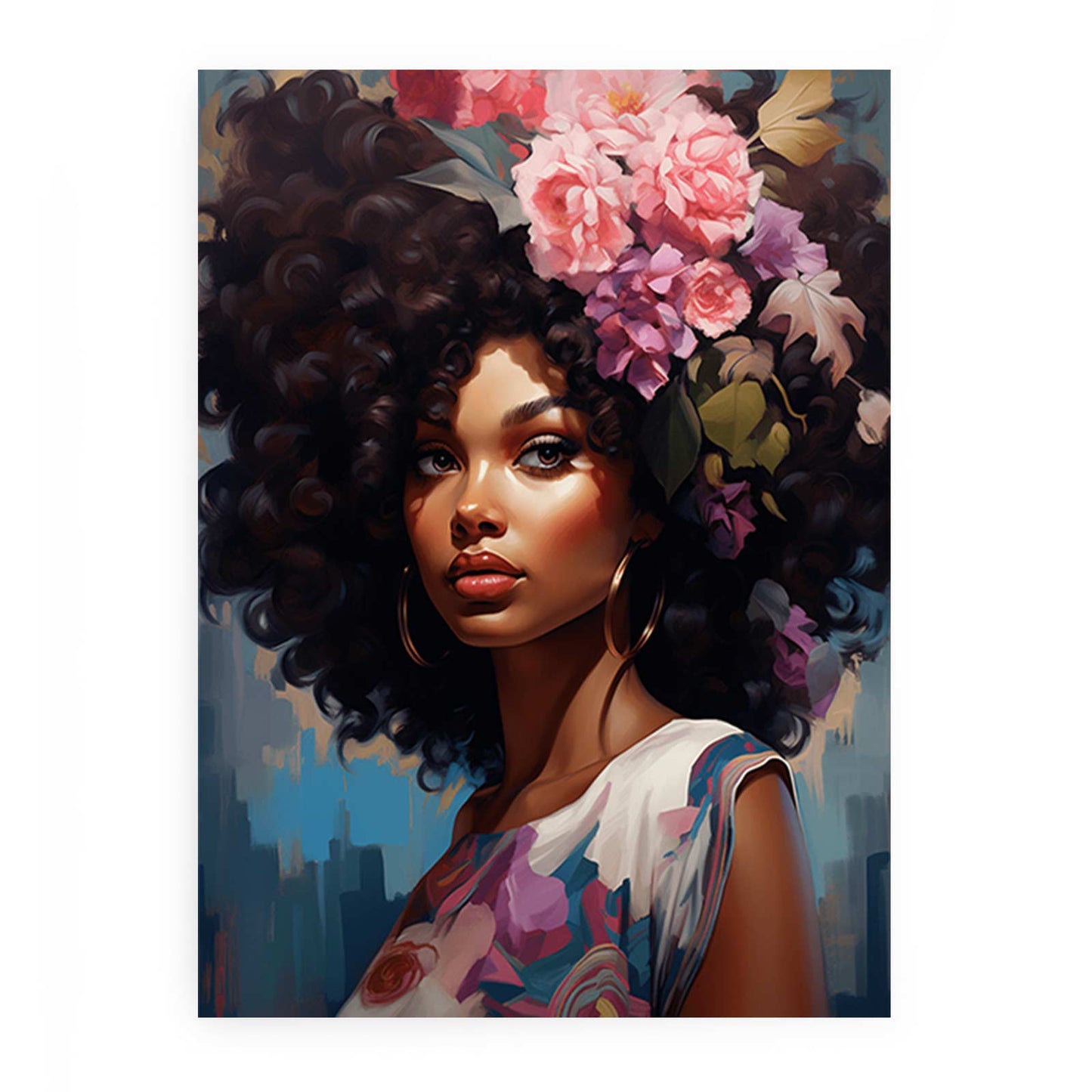 Girl Modern Art Canvas Art Print-0