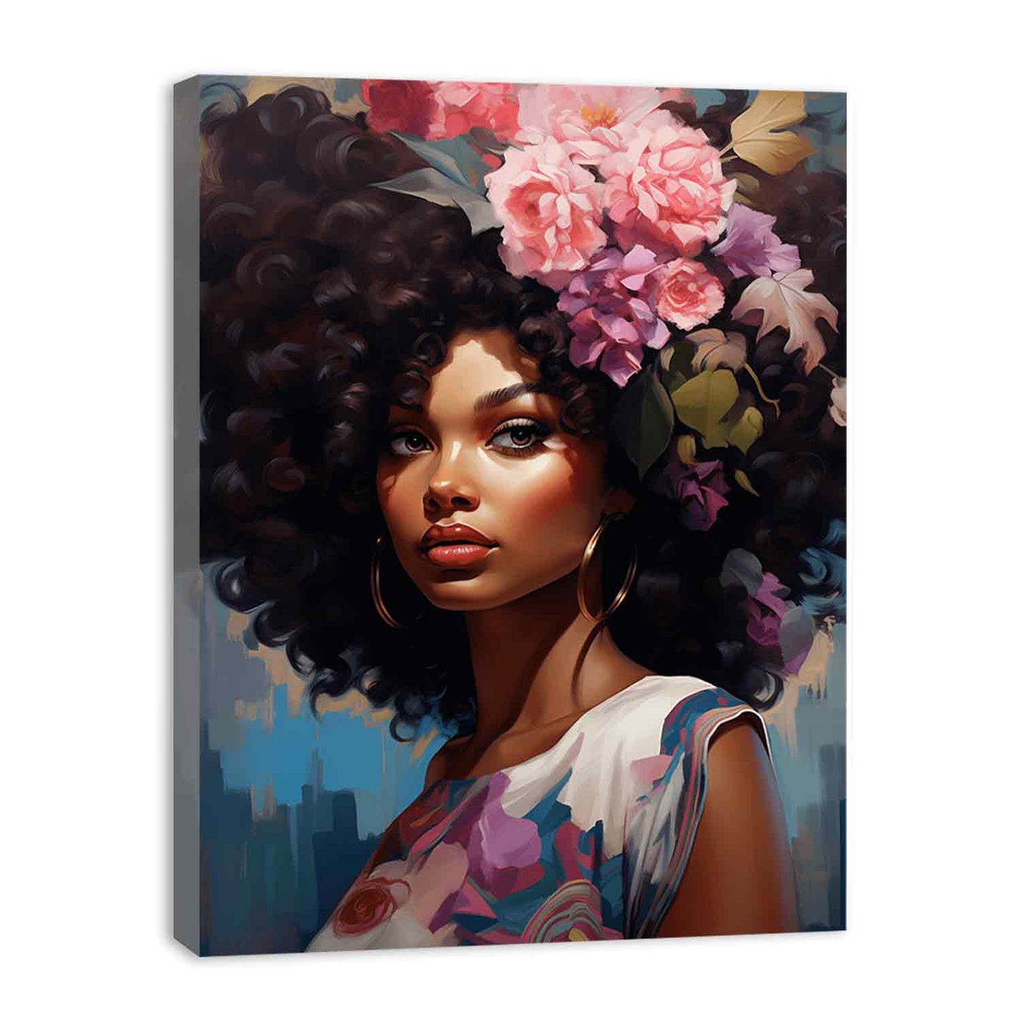 Girl Modern Art Canvas Art Print-3