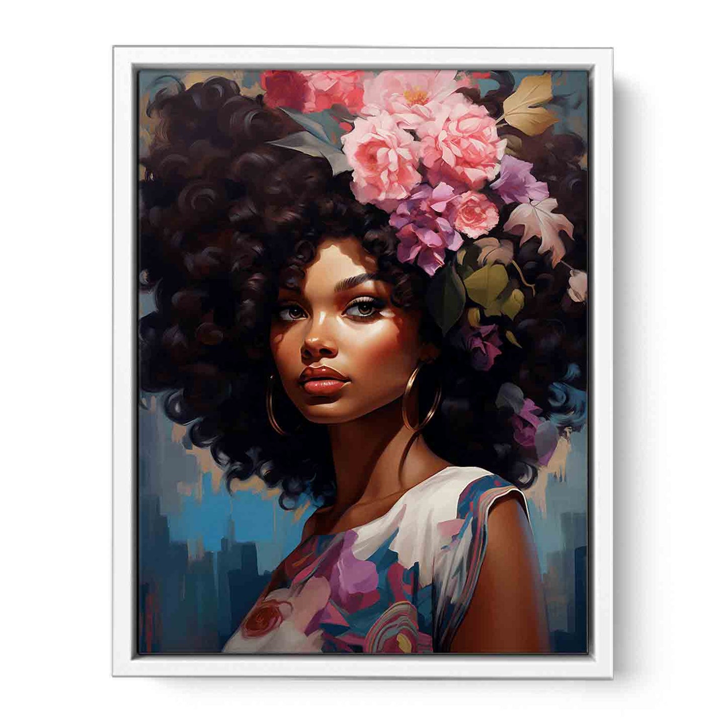 Girl Modern Art Canvas Art Print-5