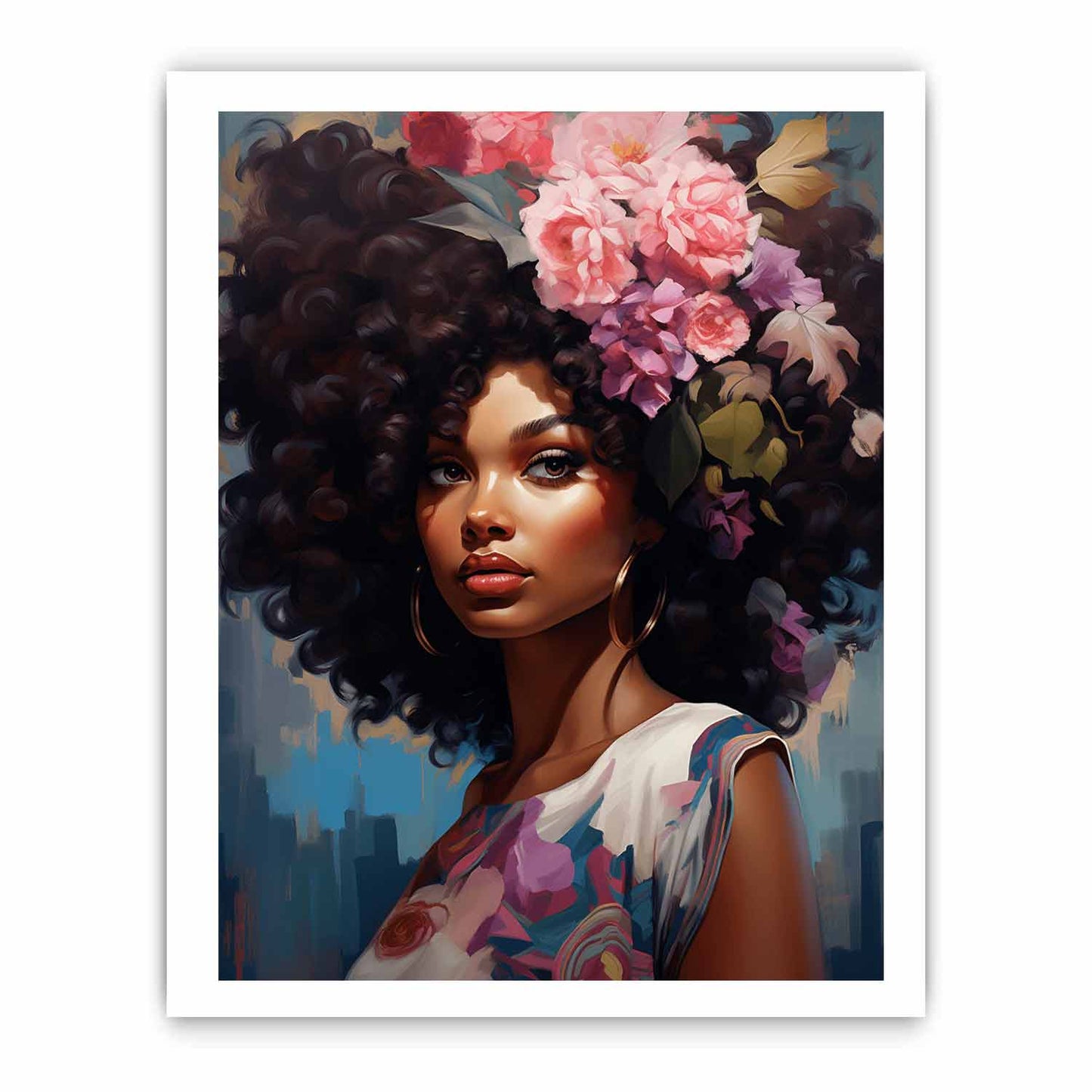 Girl Modern Art Canvas Art Print-8