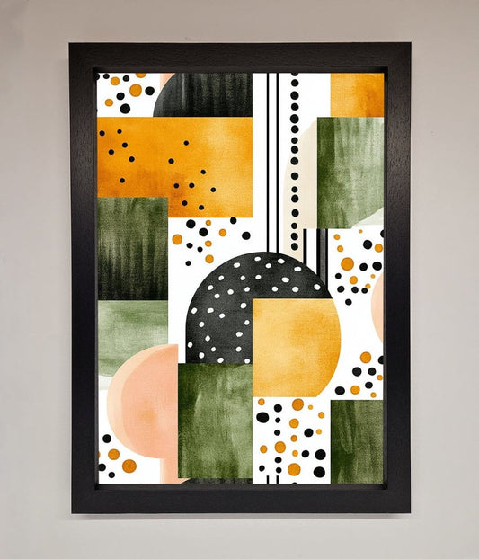 Abstract Shapes Colours Framed Wall Art-1