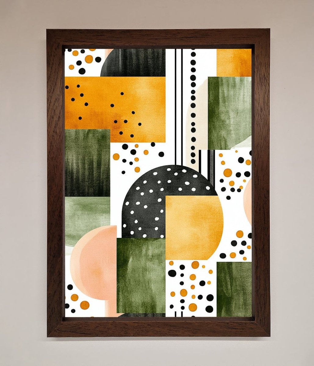 Abstract Shapes Colours Framed Wall Art-4