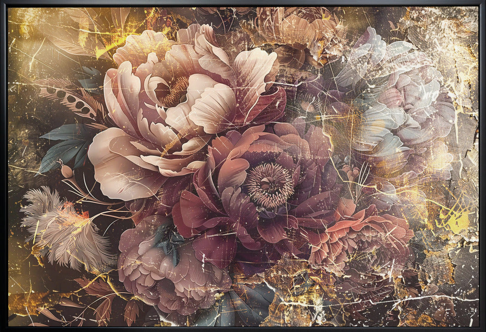 Wall art Flower Floral Art Illustration Wallart 096-2