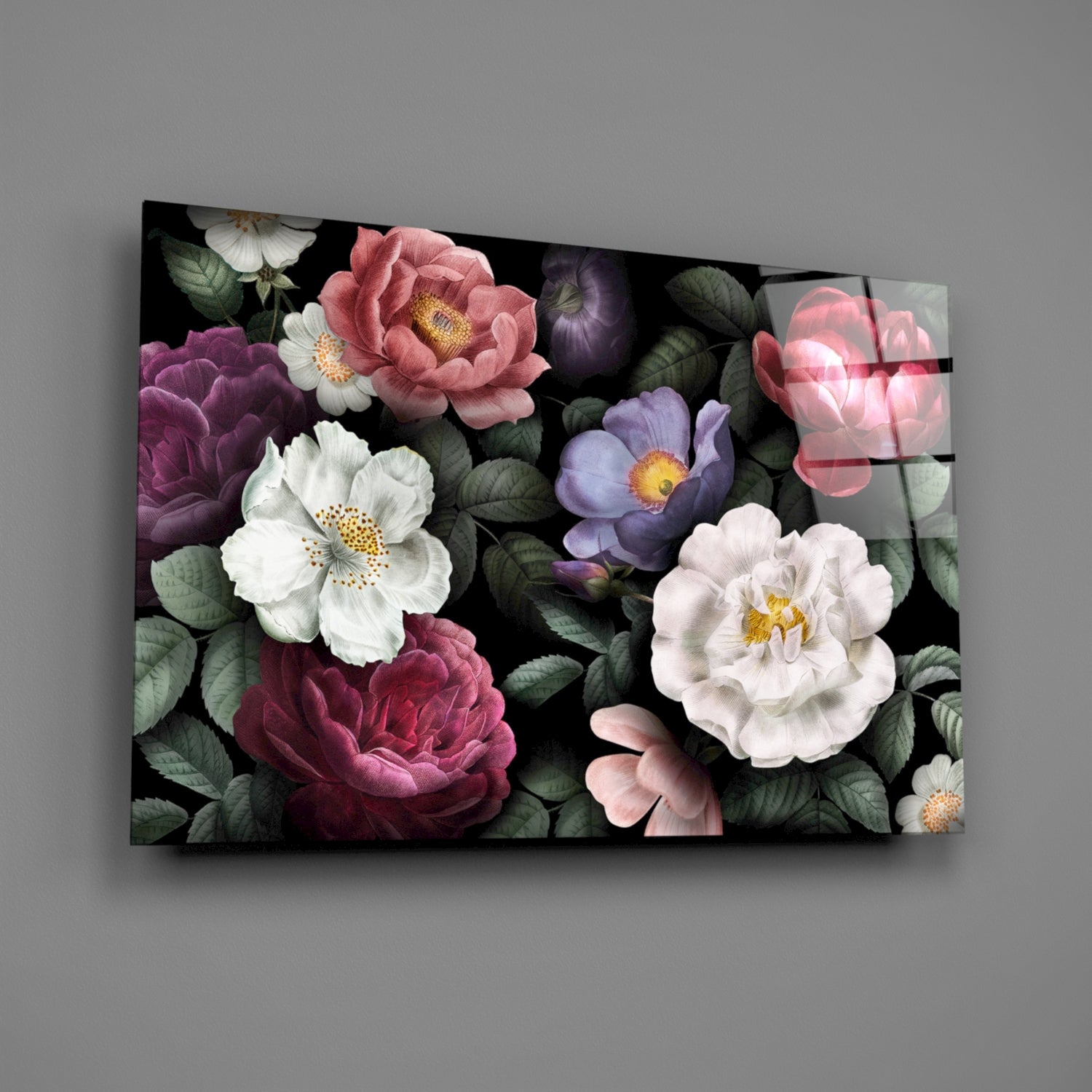 Floral Glass Wall Art-1