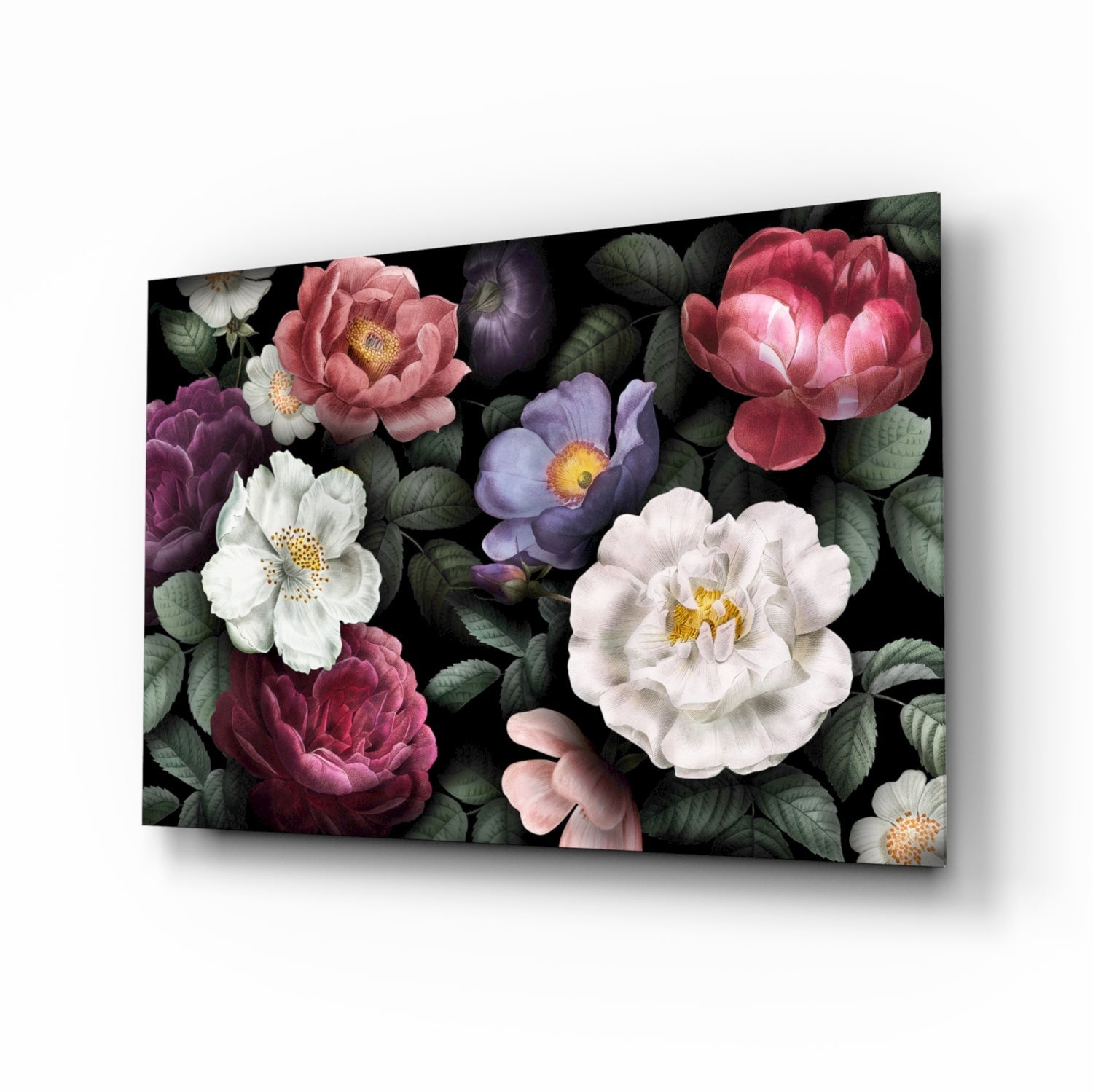 Floral Glass Wall Art-0