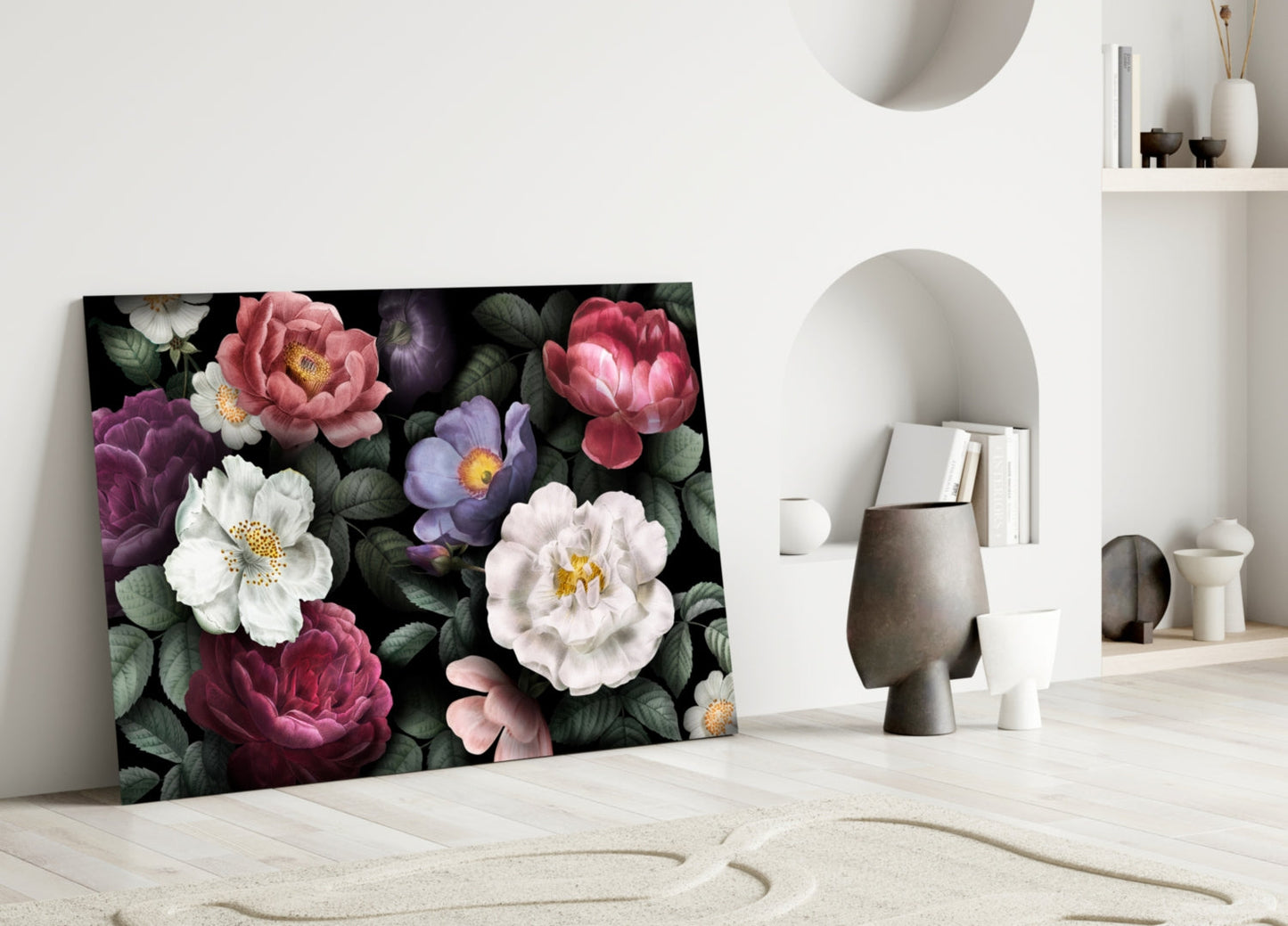 Floral Glass Wall Art-2