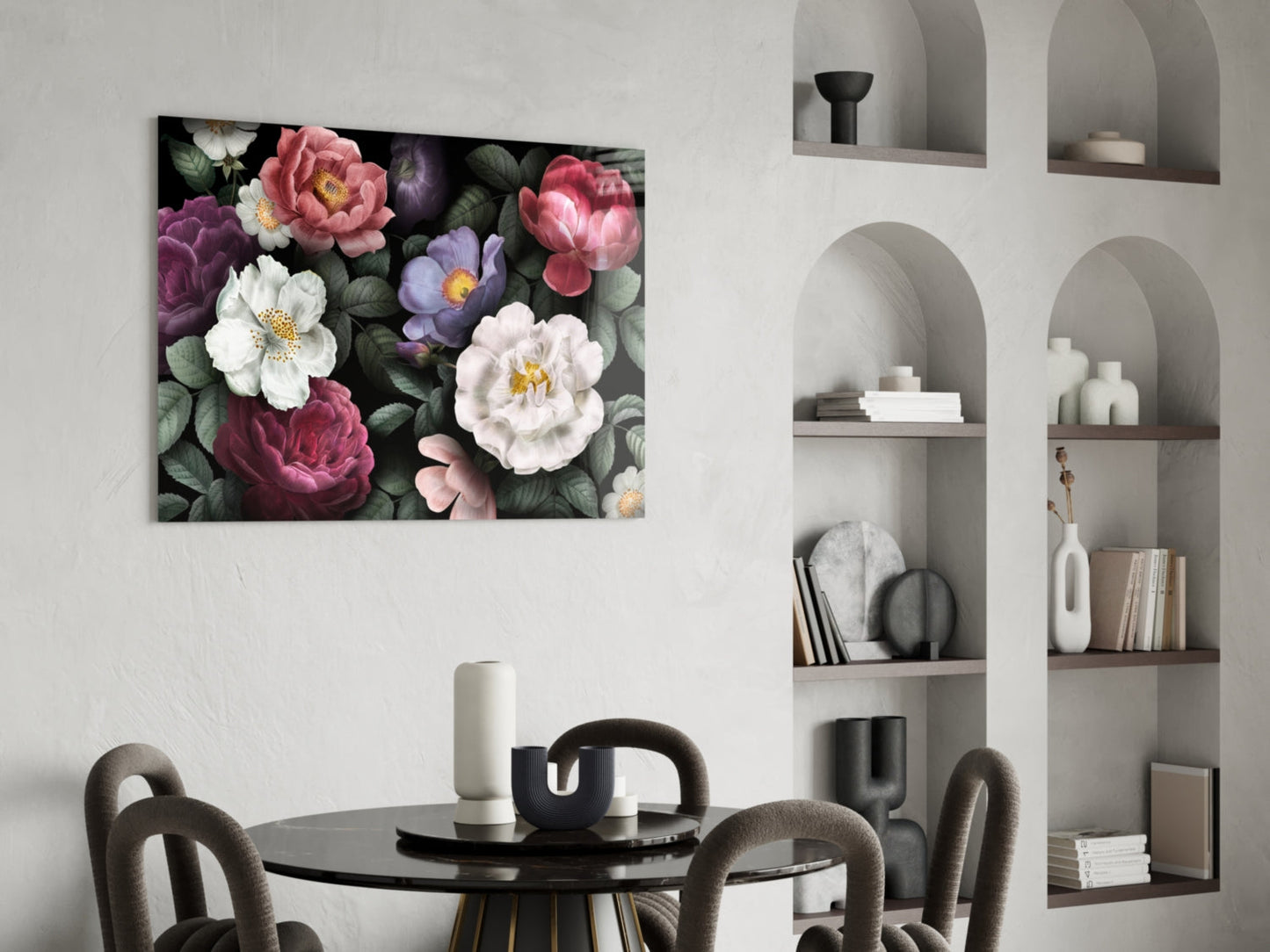 Floral Glass Wall Art-4