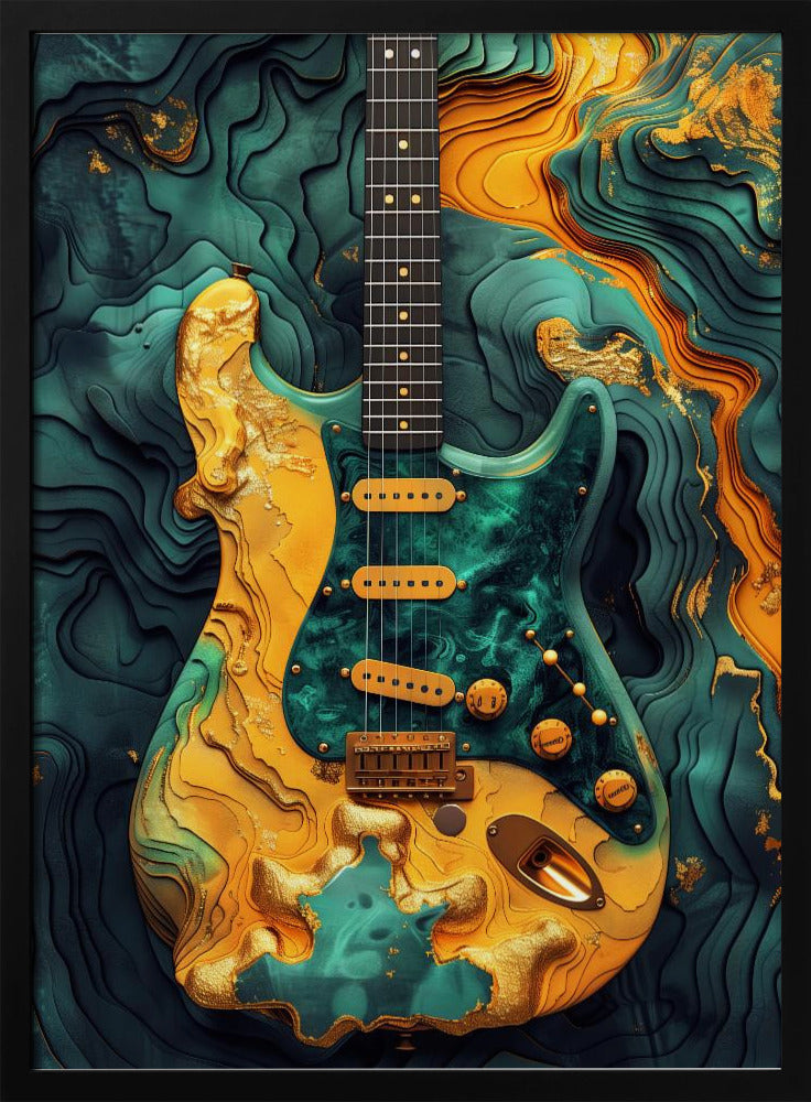 Music Guitar 1 Canvas Print-2