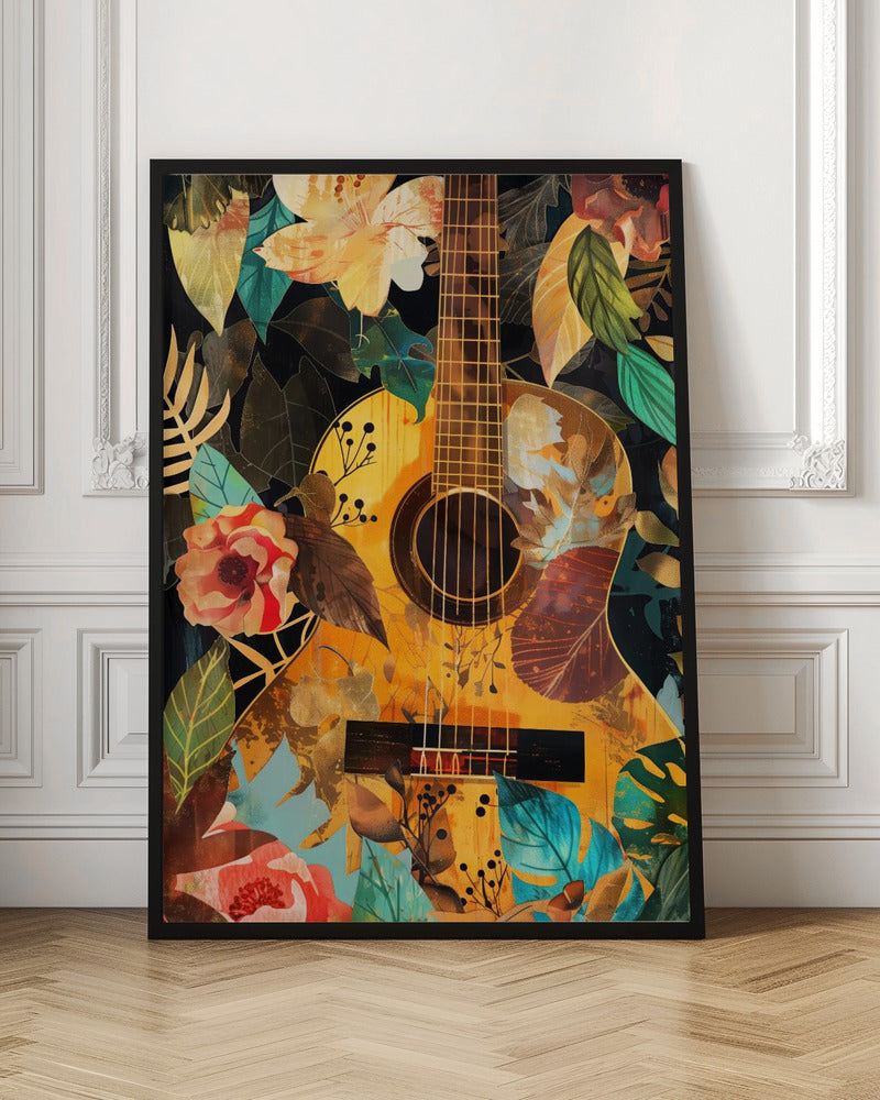 Music Guitar Collage (2) Canvas Print-3
