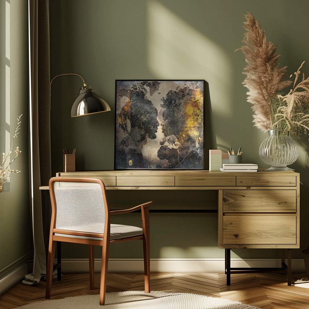 Wall art African Art Illustration Wallart 085-4