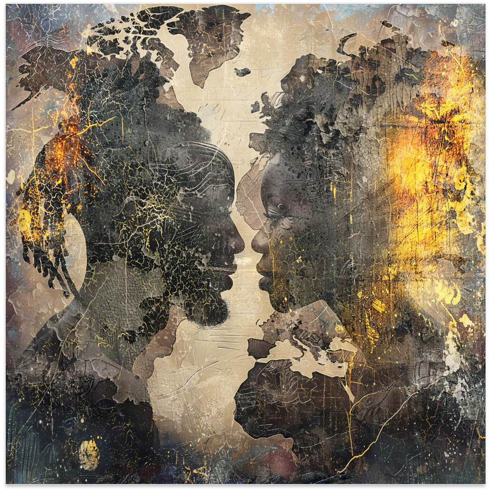 Wall art African Art Illustration Wallart 085-2