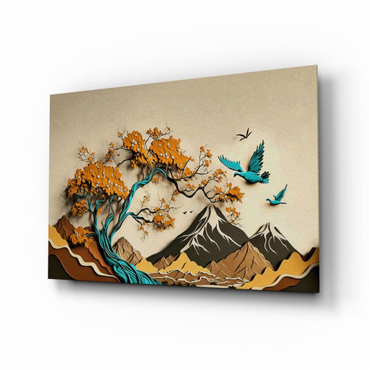 Mountains in Abstract - Wall Art-0