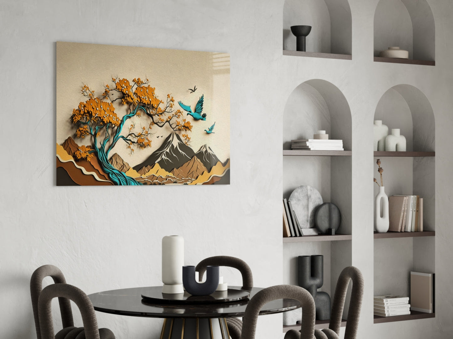 Mountains in Abstract - Wall Art-4